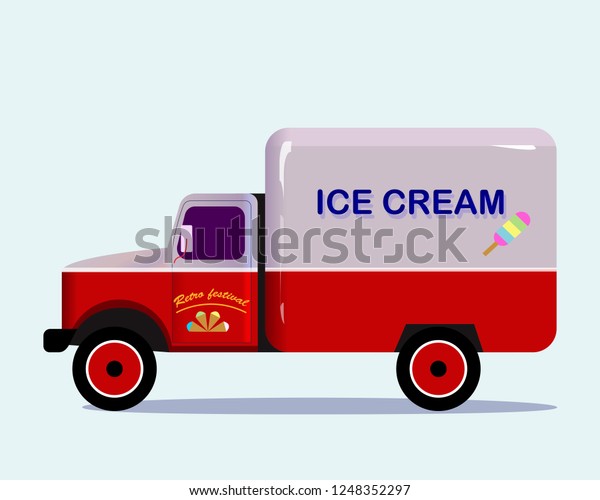 Ice Cream Truck. Vector\
illustration