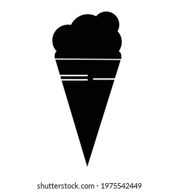 ice cream tuft icon vector