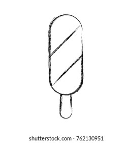 ice cream  with two flavors vector illustration