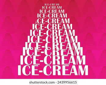 Ice Cream Typography effect with blend ..