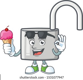 With ice cream unlock key icon in the character