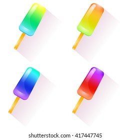 Ice cream  variegated popsicles