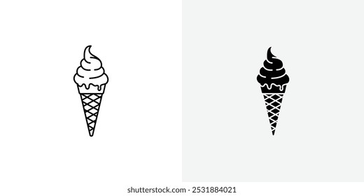 Ice Cream vecor icon set. Stock vector illustrator. EPS 10