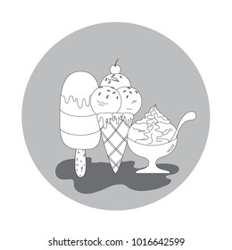 ice cream vector.