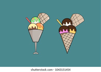  ice cream vector