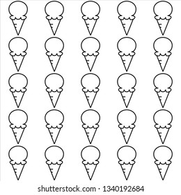 ice cream vector background