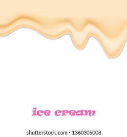 ice cream vector background , realistic style, cream,waffle