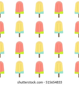 ice cream vector background. Seamless pattern