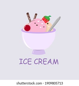 Ice cream - vector clip art