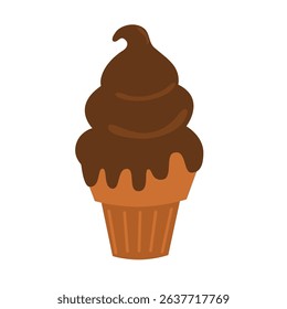 Ice cream vector, ice cream clip art, clip art ice cream, flat design vector illustration, isolated on white background
