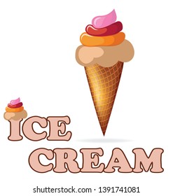 ice cream vector cold set