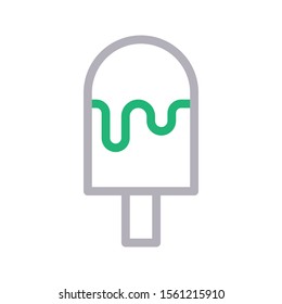 ice cream vector colour flat icon 
