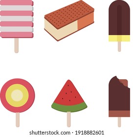 ice cream vector cute and sweet