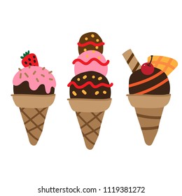 ice cream vector design 