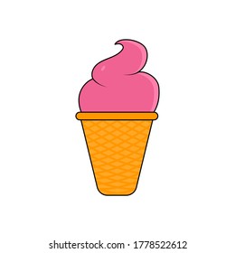 ice cream vector design template illustration