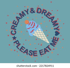 Ice cream vector designs creamy and dreamy.
