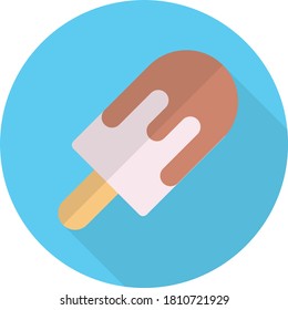 ice cream vector flat color icon 