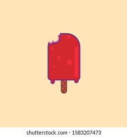  ice cream vector in flat design style