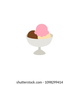 Ice cream vector flat icon