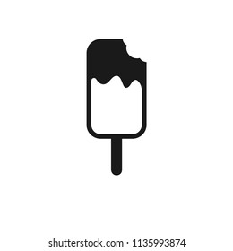 Ice Cream vector flat icon. Vector flat sign.