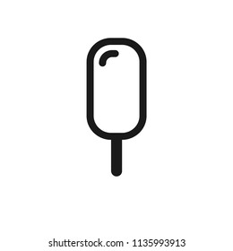 Ice Cream vector flat icon. Vector flat sign.