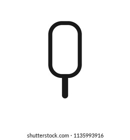 Ice Cream vector flat icon. Vector flat sign.