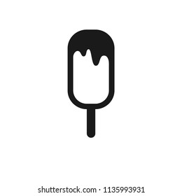 Ice Cream vector flat icon. Vector flat sign.