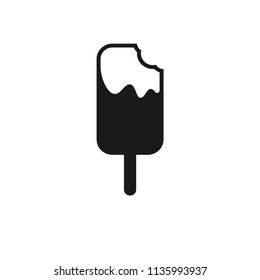 Ice Cream vector flat icon. Vector flat sign.