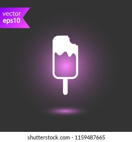 Ice Cream vector flat icon. EPS 10 flat Ice-Cream symbol
