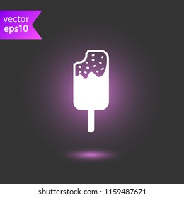 Ice Cream vector flat icon. EPS 10 flat Ice-Cream symbol