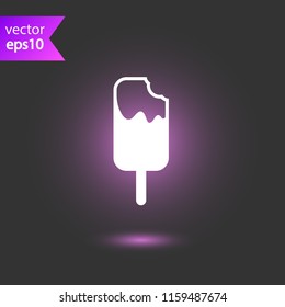 Ice Cream vector flat icon. EPS 10 flat Ice-Cream symbol