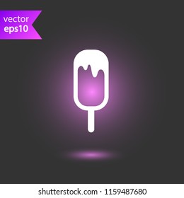 Ice Cream vector flat icon. EPS 10 flat Ice-Cream symbol