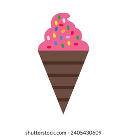 Ice Cream Vector Flat Icon For Personal And Commercial Use.
