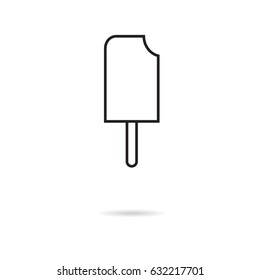 ice cream vector flat icon