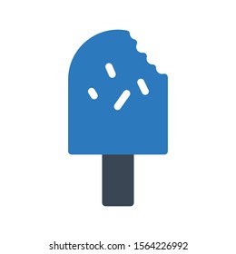 ice cream vector glyph colour icon 