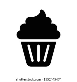 ice cream vector glyph flat icon