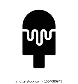 ice cream vector glyph flat icon 