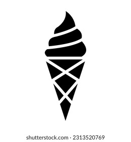 Ice Cream Vector Glyph Icon For Personal And Commercial Use.
