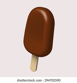 Ice cream; vector graphic.
