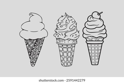 Ice cream vector graphics file