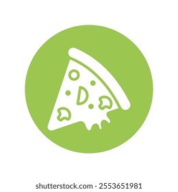 Ice cream vector gylph Circle Icon. Eps 10 file