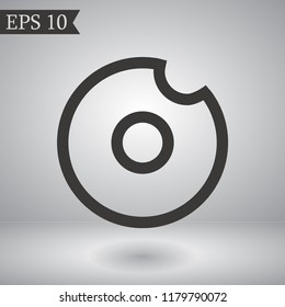 ice cream  vector icon 10 eps
