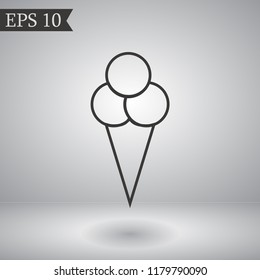 ice cream  vector icon 10 eps