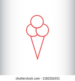ice cream  vector icon 10 eps