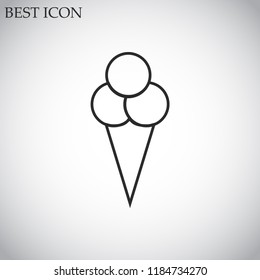 ice cream  vector icon 10 eps