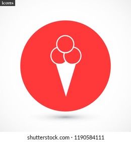ice cream  vector icon 10 eps