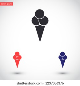 ice cream  vector icon 10 eps