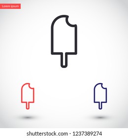 ice cream  vector icon 10 eps