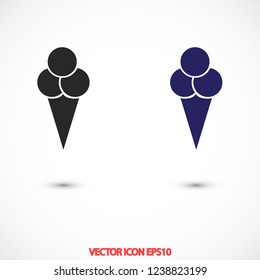 ice cream  vector icon 10 eps