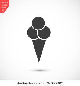 ice cream  vector icon 10 eps